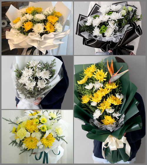 广东揭阳市揭东区埔田镇庵后村白事花束代送